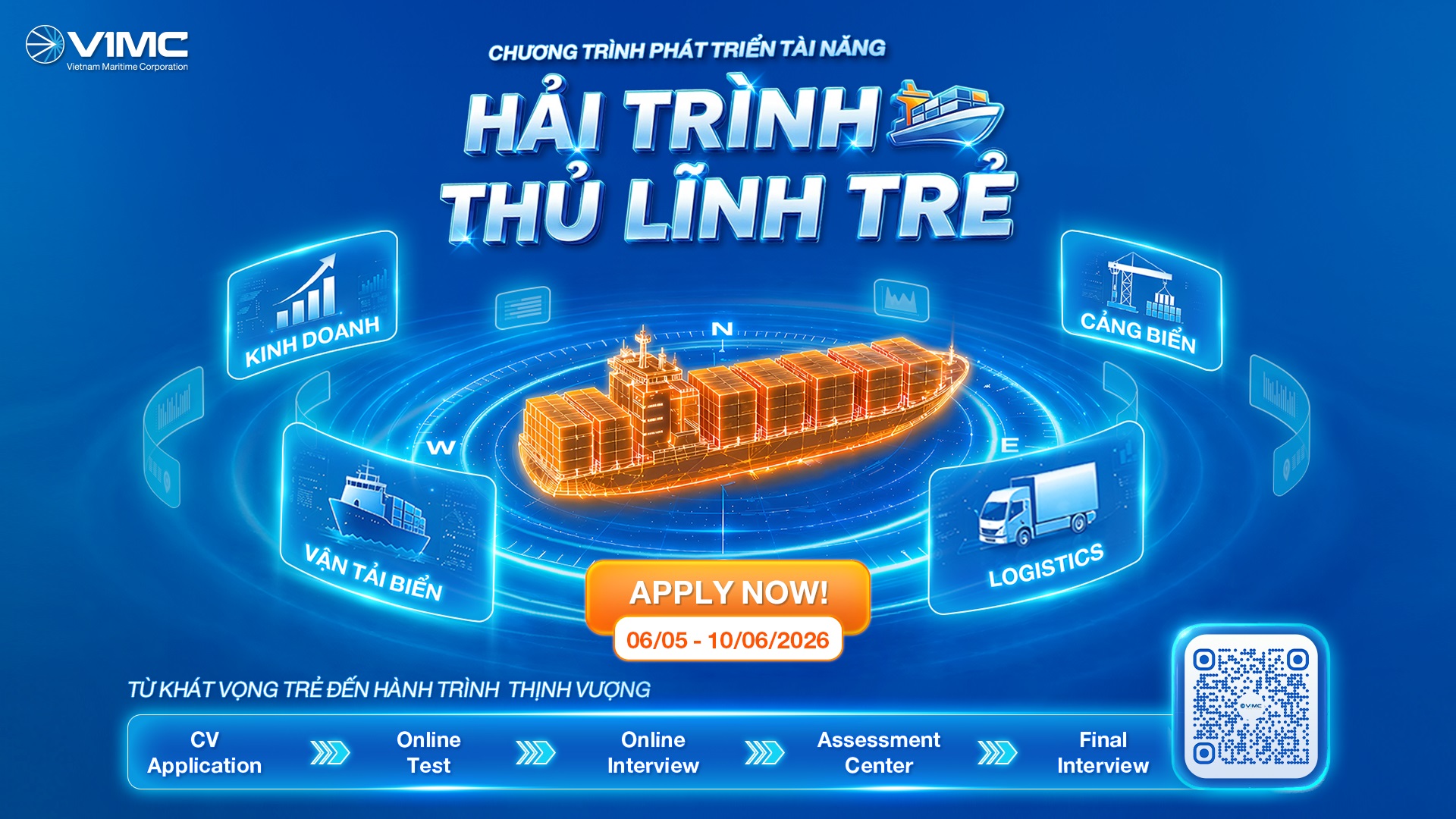 [THÔNG BÁO] KHỞI ĐỘNG CHƯƠNG TRÌNH VIMC MANAGEMENT TRAINEE: HẢI TRÌNH THỦ LĨNH TRẺ VIMC 2026